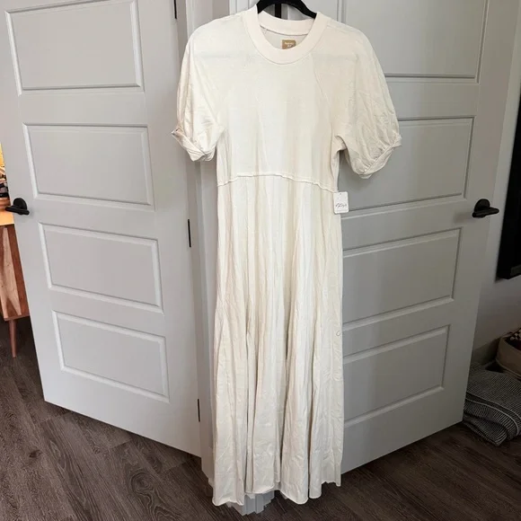 Free People Brentwood Oversized Cotton Beachy Maxi Dress - Picture 2 of 9